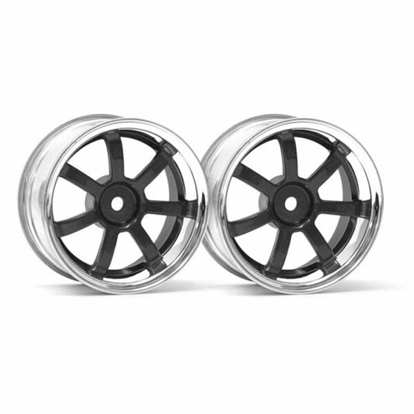 Time2Play 3 mm Rays Gram Lights 57S-Pro Wheel, Chrome & Gunmetal TI2995325